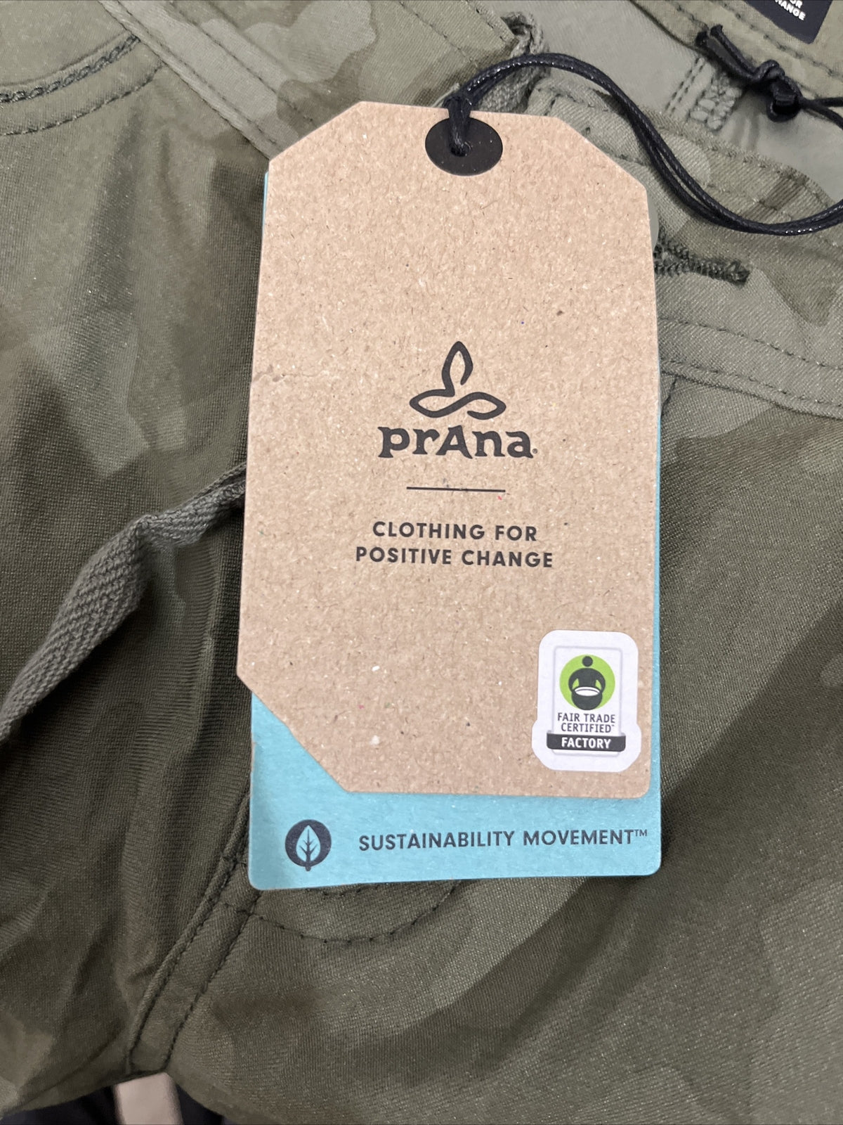 $95 PrAna Women’s Halle II Hybrid Jogger Pants-Sage Camo- Size: 2 -New Tag