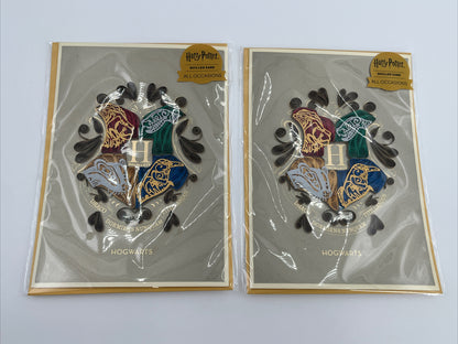 2 PopCraft Card High Quality Quilling HARRY POTTER HOGWARTS Blank inside $13.50