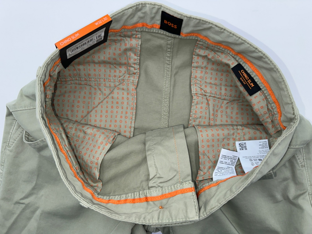 $159 Hugo Boss Men’s Slim Fit Chino Pants - Light Green - Size 32W x 30L - New
