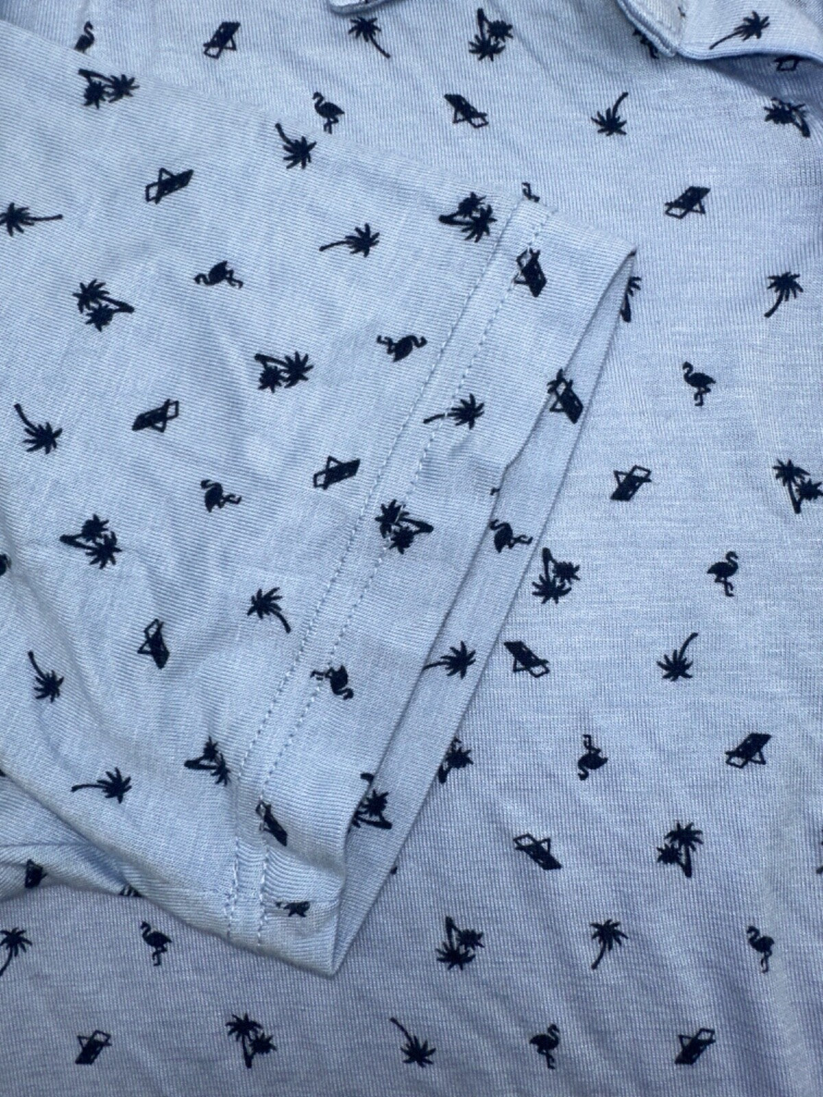 $60 Mountain Men’s Isles Button Up Shirt - Blue Caspian Pall Toss - Small - New