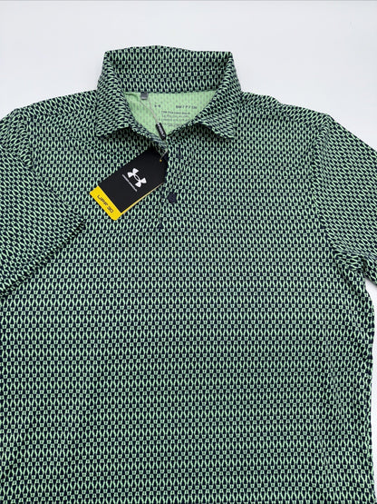 $70 Under Armour Golf Men's Playoff 3.0 Density Polo Shirt-Green-Small-New Tag