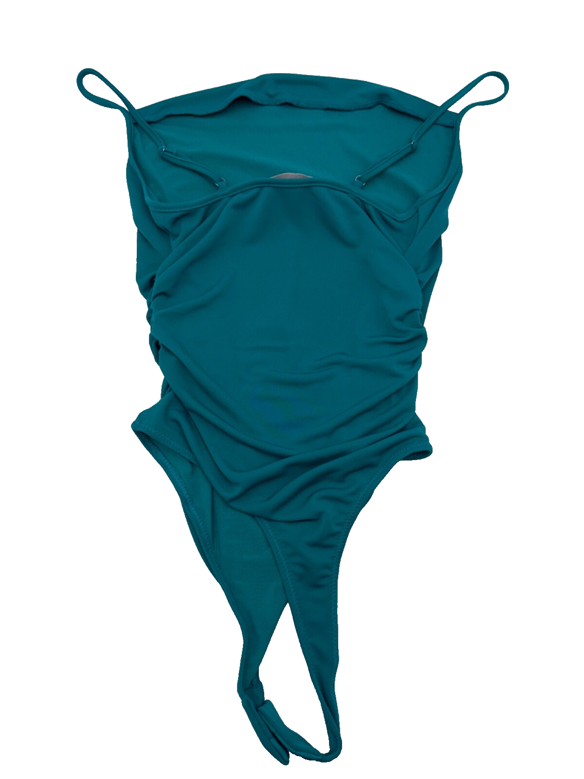 $165 CINQ A SEPT Women’s Marta Cowl-Neck Bodysuit- Blue Jade- Small- New
