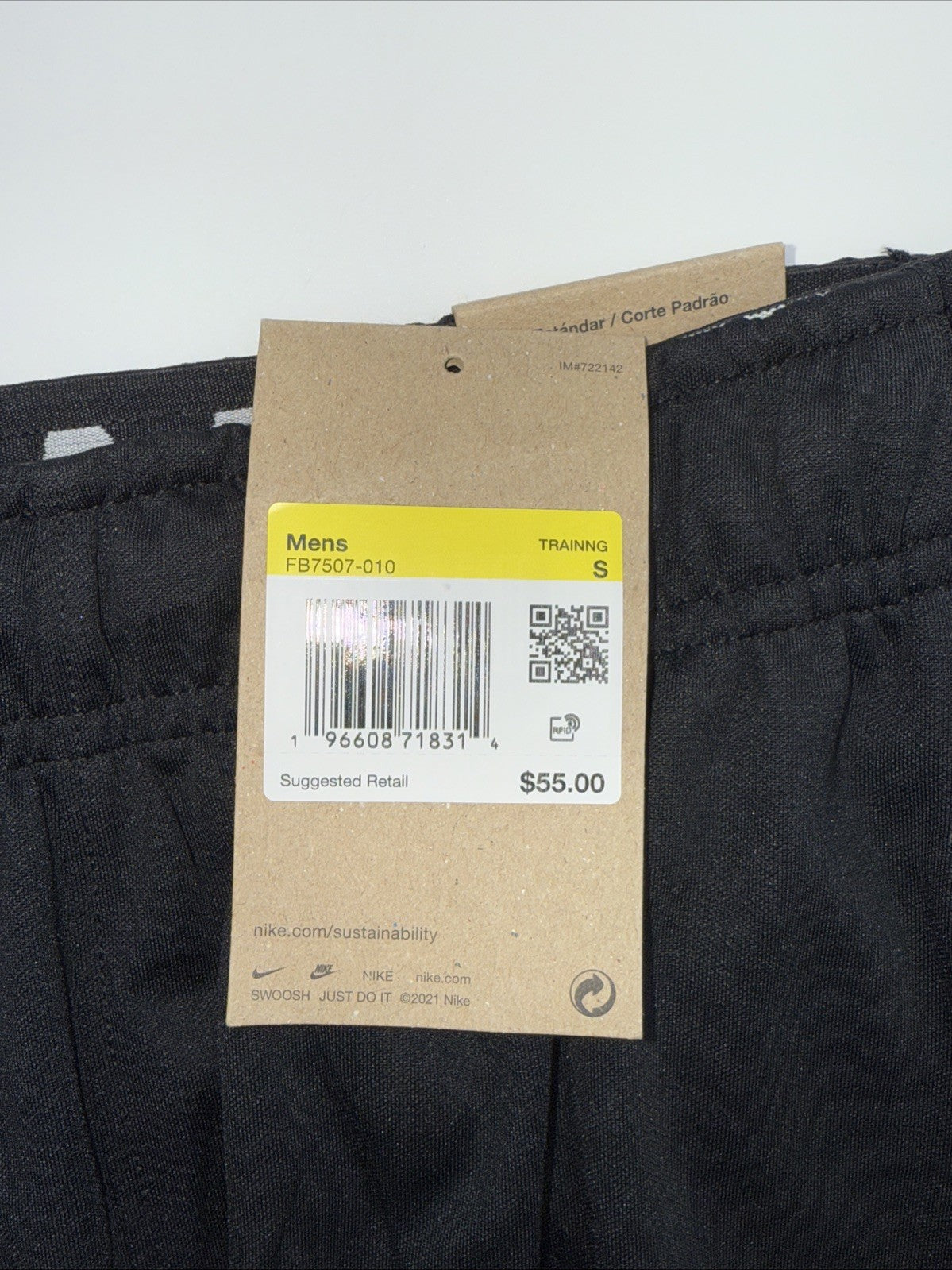 $55 NIKE Men's Totality Dri-FIT Tapered Versatile Pants FB7507 -Black-Small- New