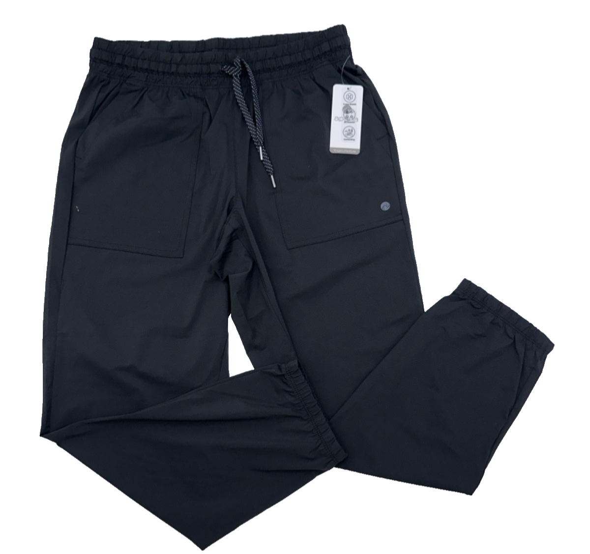 $65 Apana Women's Napa Woven Jogger - Rich Black - Medium - New With Tags