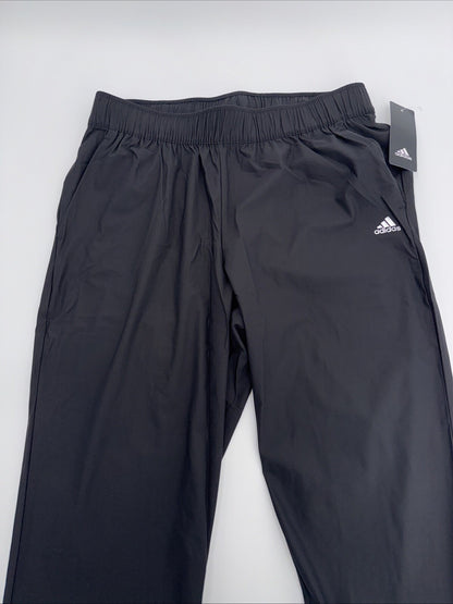 $70 Adidas Women’s Essential Comfy Woven Joggers Pants- Black- Medium- New Tag