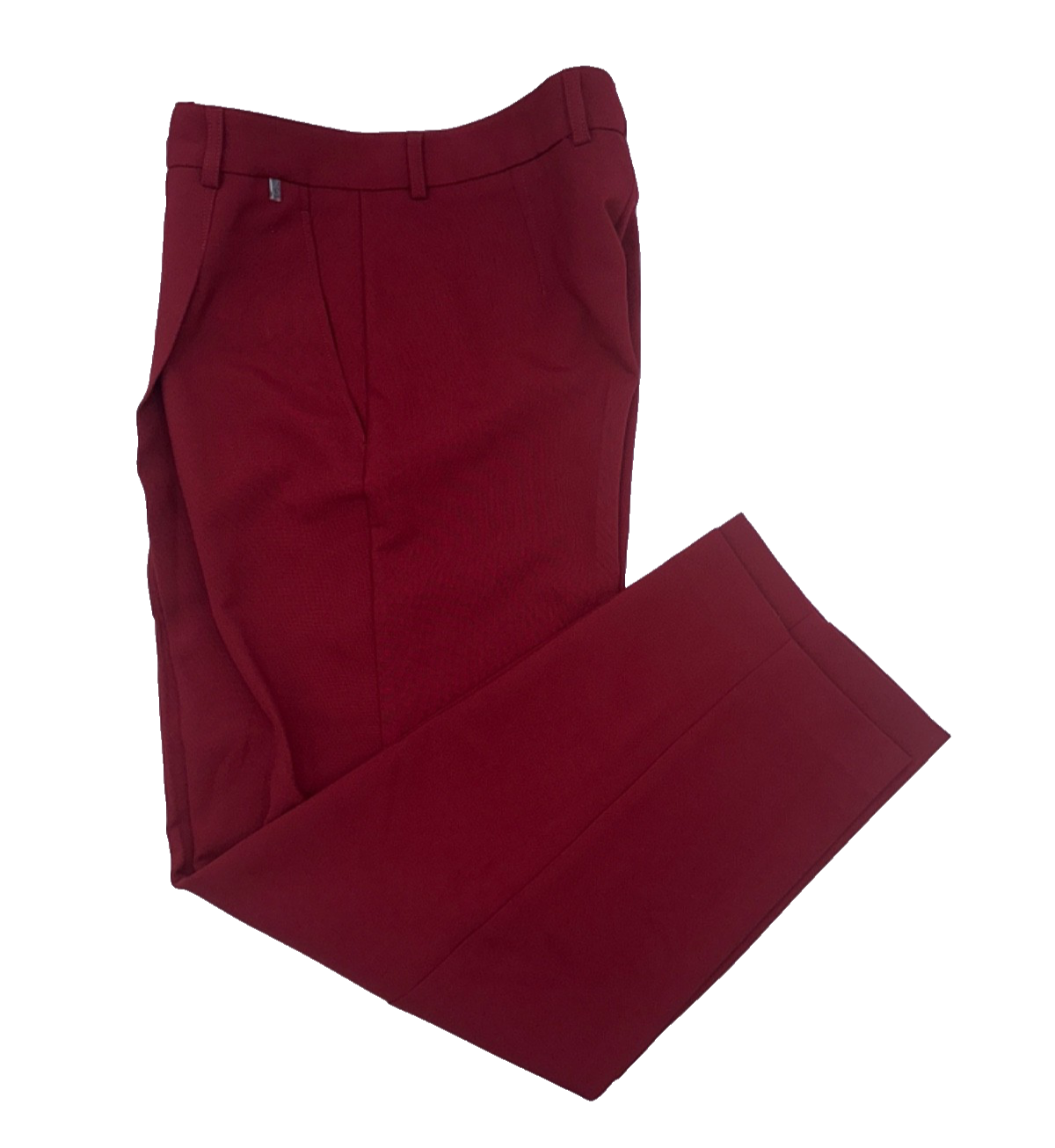 $275 Bogner Women's Fabia Pleated Pants - Bordeaux - Large - New With Tag