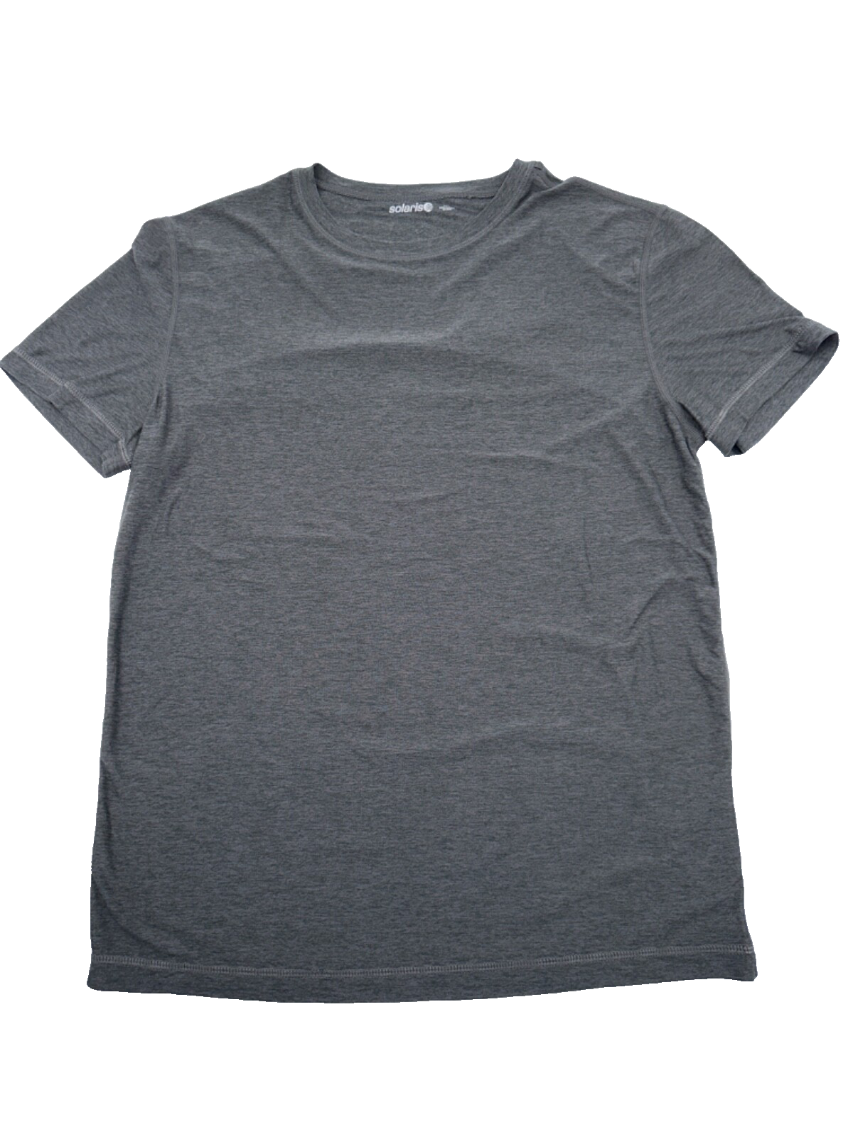 $40 Solaris Active Men's Short Sleeve T-Shirt -Grey Heather - Medium - New