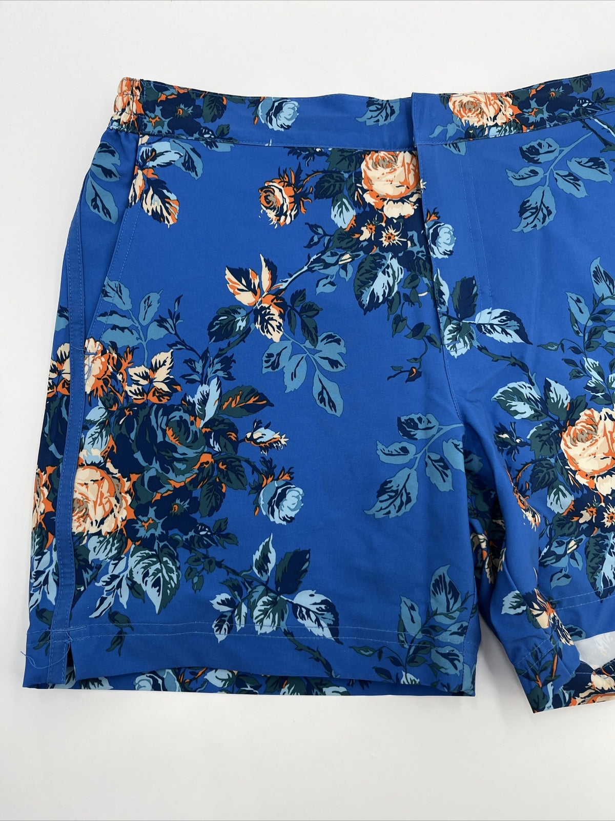 $68 Fair Harbor Men’s The Sextant Casual Swim Trunks-Blue Rose -36W-New