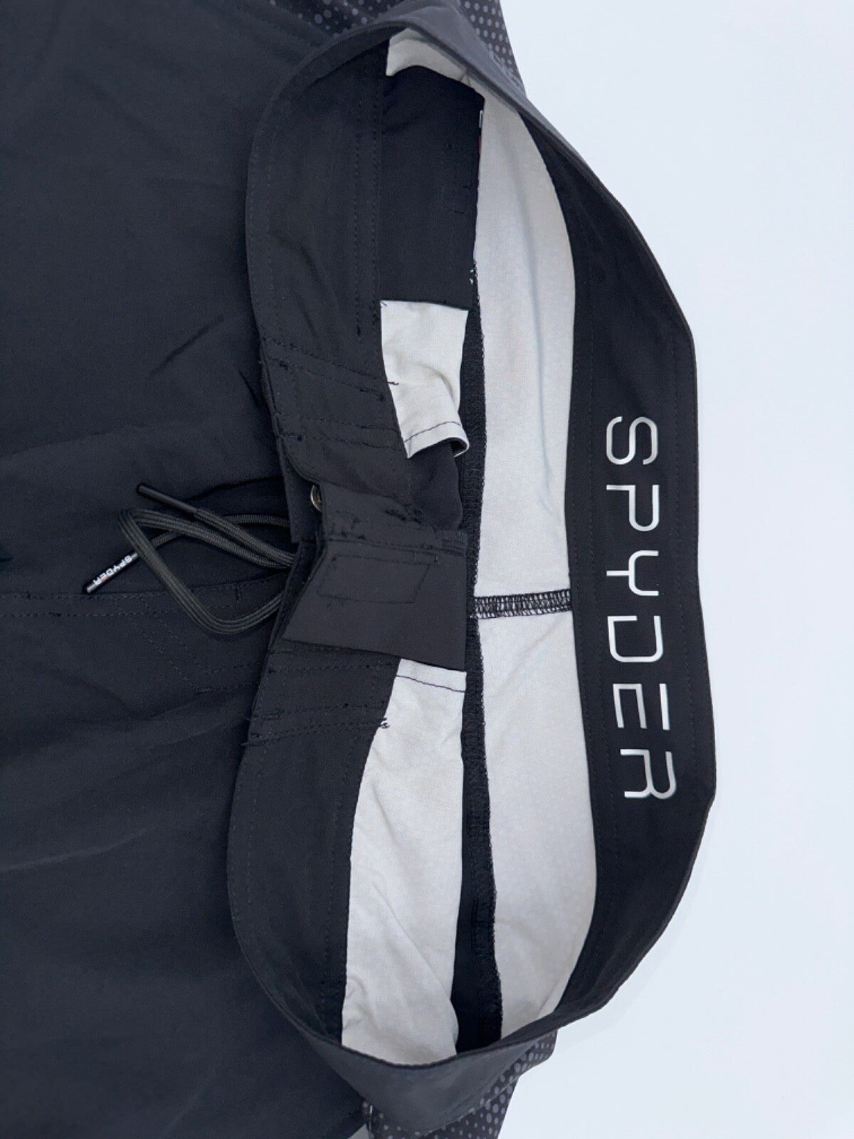 $65 Spyder Swim Men’s E Board Swim Shorts 9” - Black- Medium- New With Tag