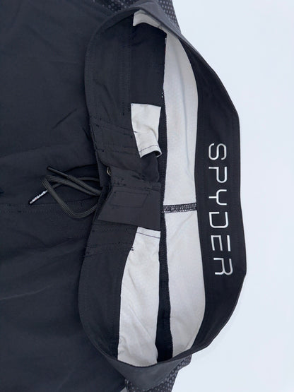 $65 Spyder Swim Men’s E Board Swim Shorts 9” - Black- Medium- New With Tag