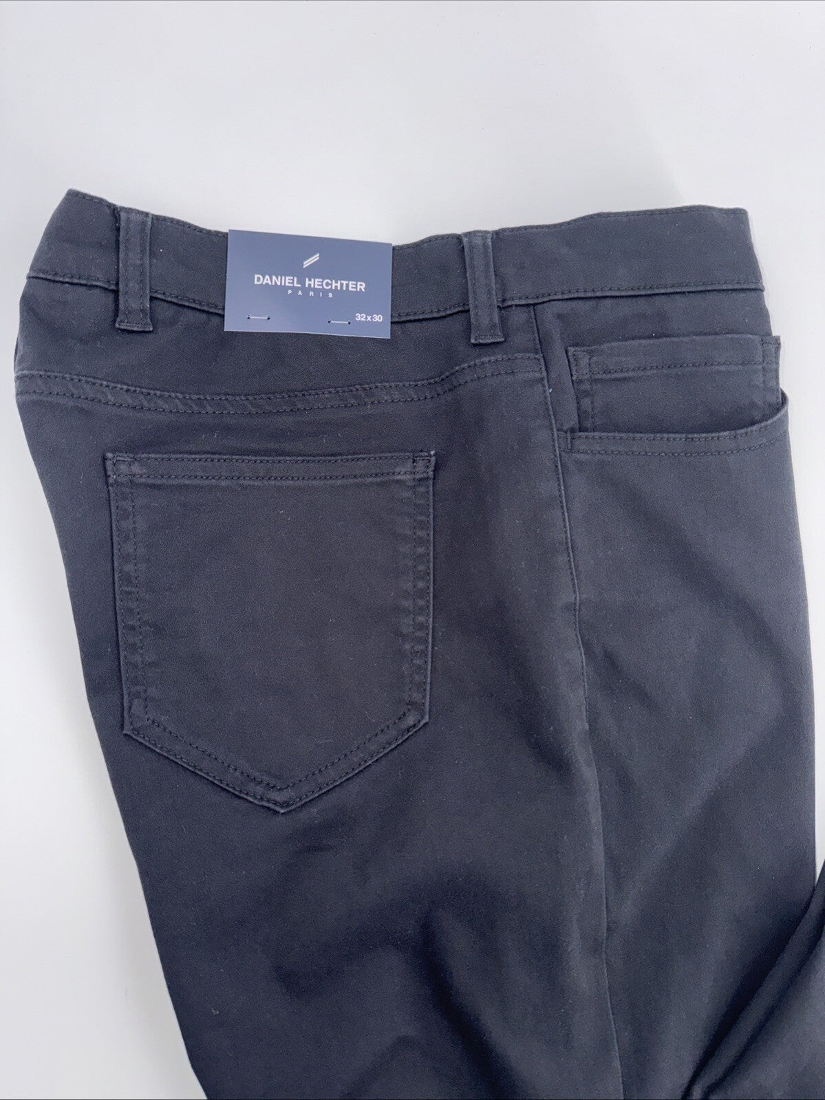 $99 Daniel Hechter Straight Fit Chino 5 Pocket Pants Jeans-Black- 32W 30L-New
