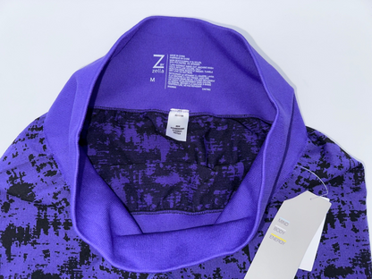$72 Z BY ZELLA Women’s High Waisted Athletic Leggings - Purple/Black - Medium