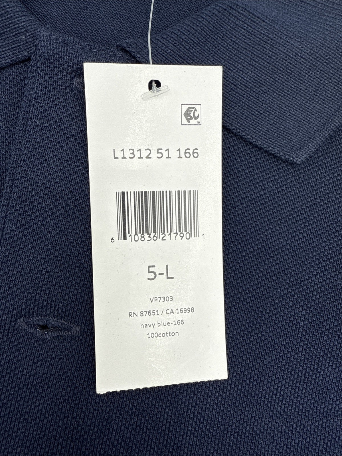 $140 Lacoste Men’s Long Sleeve Classic Pique Polo Shirt-Navy Blue-Large-New Tag
