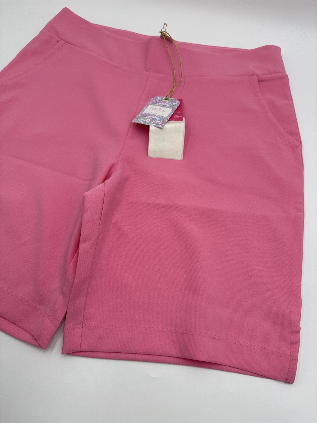 $54 Stella Parker Women’s GOLF 9” Stretch Golf Short- Pink Panther-Large- New