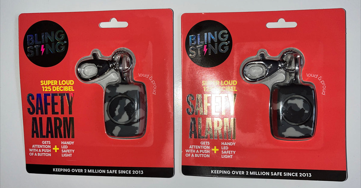 Set Of 2 - Bling sting personal safety alarm and flashlight - Great Deal!