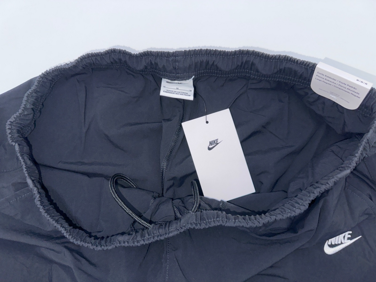$70 Nike Men’s Club Woven Cargo Parts - Black/White - Medium - New With Tags