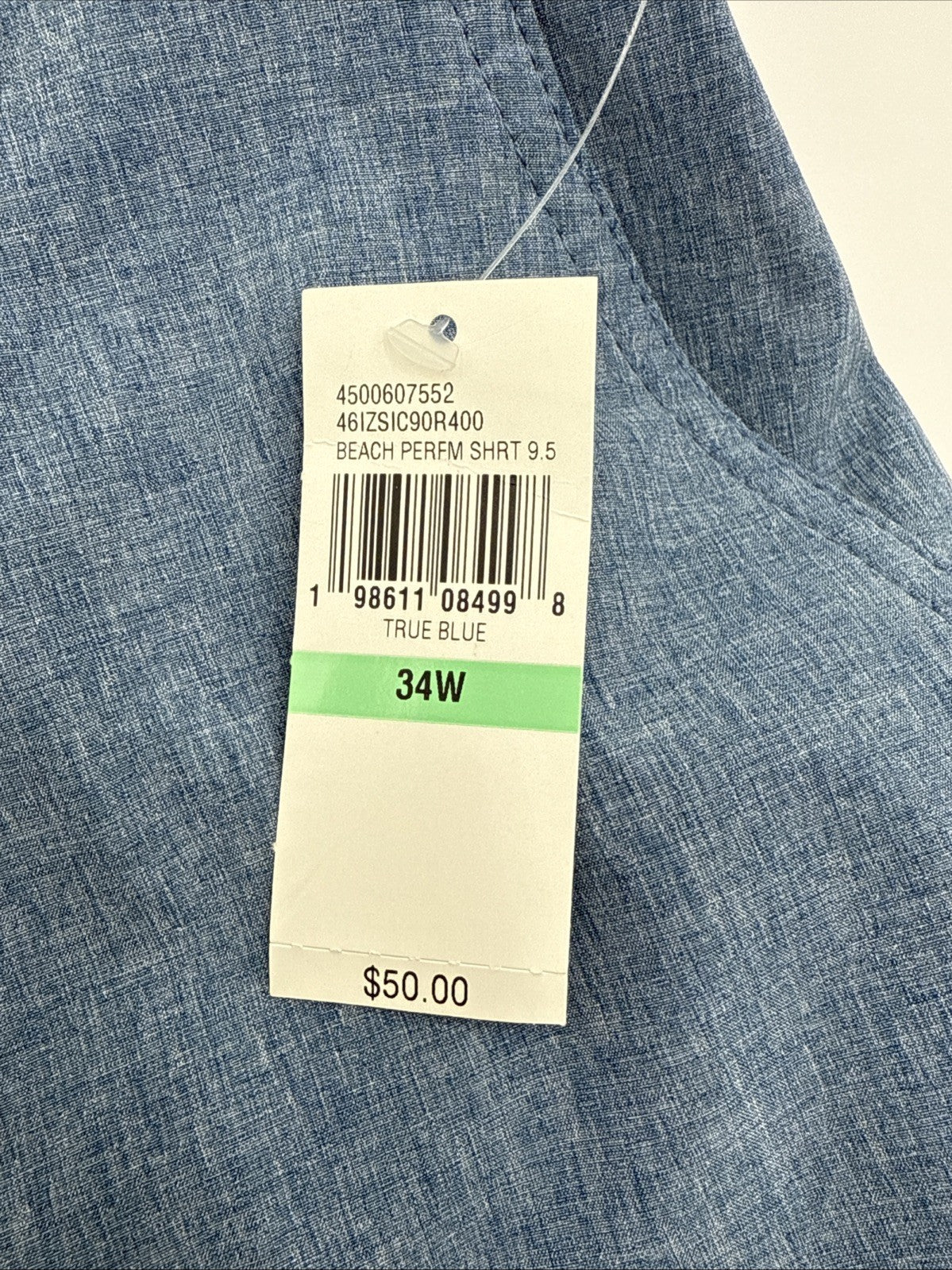 $50 IZOD Men’s Saltwater Hybrid Performance 9.5”Shorts - True Blue-34W-New
