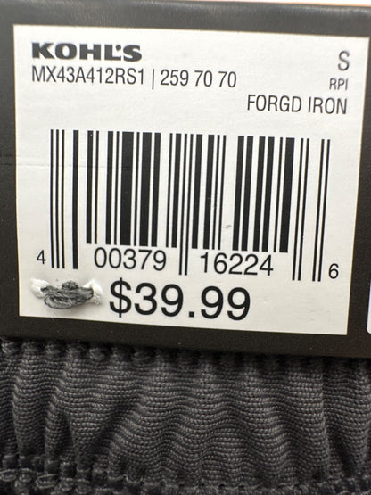 $40 FLX Men's Dynamic Stretch Knit Cuff Joggers - Forged Iron - Small - New Tag