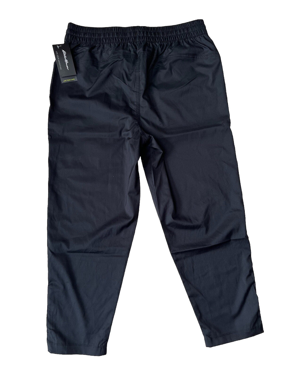 $70 Eddie Bauer Women’s Lake Town Capri Pants Lightweight-Black-Size: Medium-NWT