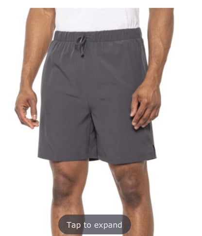 Reebok Men's Alpha Lightweight  Training Athletic Shorts- Ebony Gray- Large-New