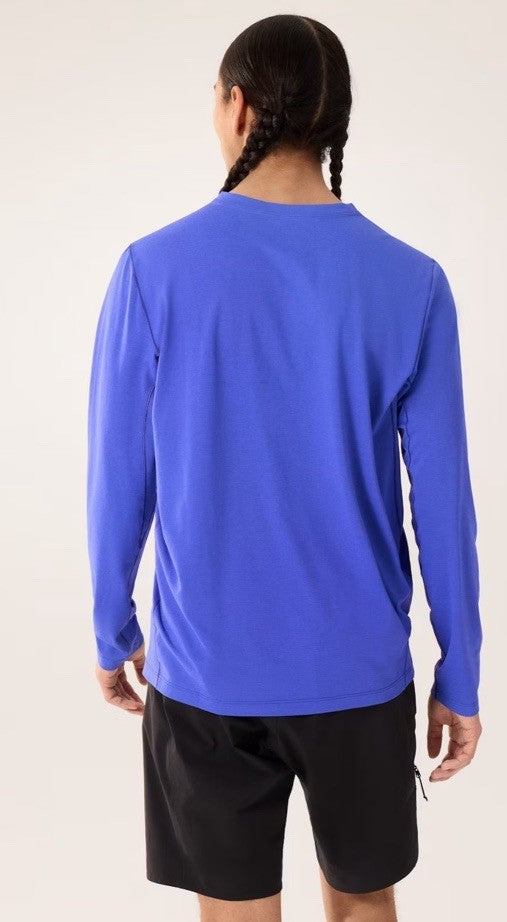 $80 Arc'teryx Men’s Cormac Logo Long Sleeve Performance Shirt-Electra- Medium