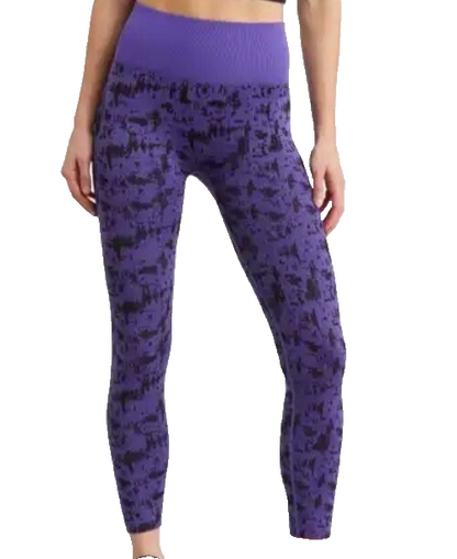 $72 Z BY ZELLA Women’s High Waisted Athletic Leggings - Purple/Black - Medium