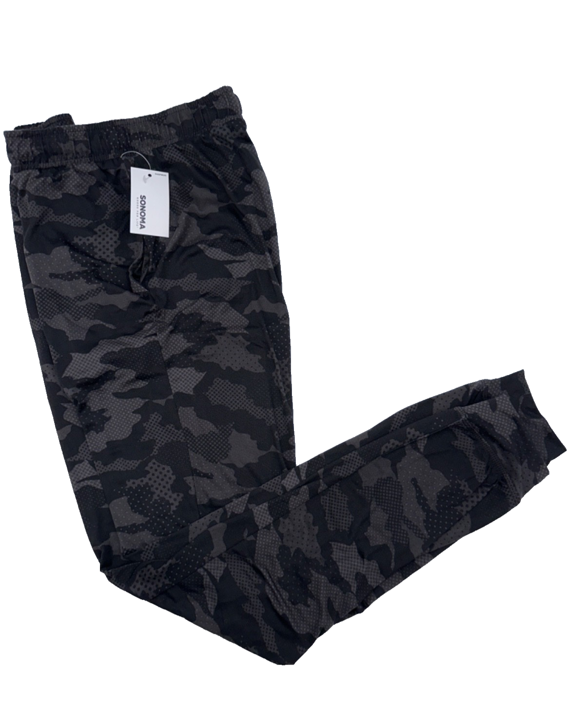 Sonoma Men's Joggers - LS21J302RP - Black Camo - Small - New With Tags