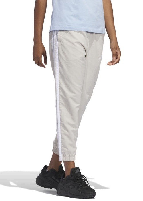 Adidas Women’s Essentials 3Stripes Woven 7/8 Sports Pants Jogger- Alumina-Large