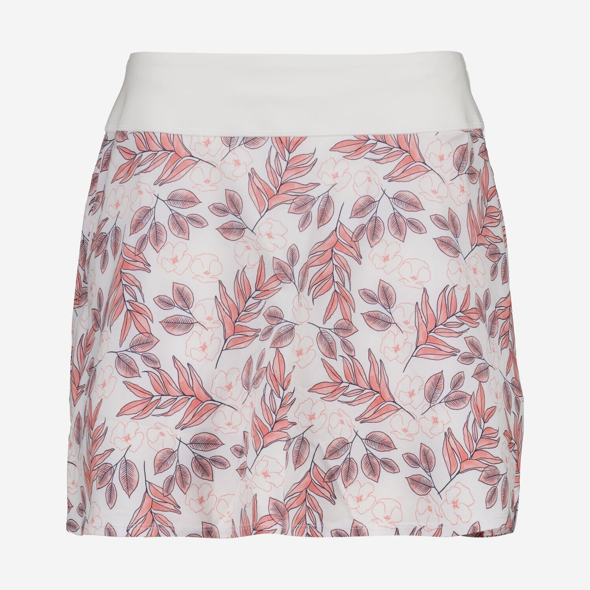 $80 Puma Women's PWRSHAPE Floral Golf Skort - White/Carnation Pink -Medium-New