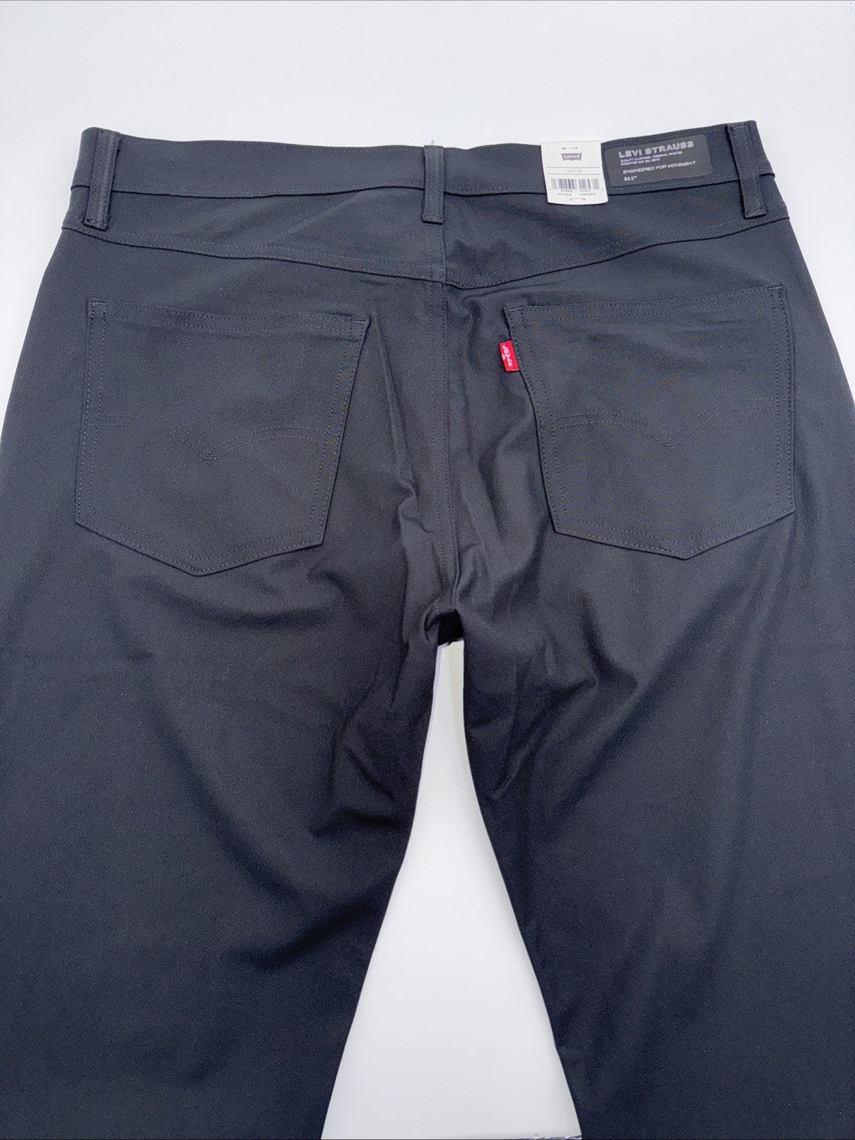$70 Levi's Men's 511 Slim Tech Pants Stretch A92130010- Black- 36W 30L - New Tag