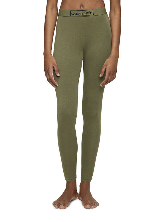 Calvin Klein Reimagined Heritage Lounge Leggings QS6834-Napa Green - Large- New