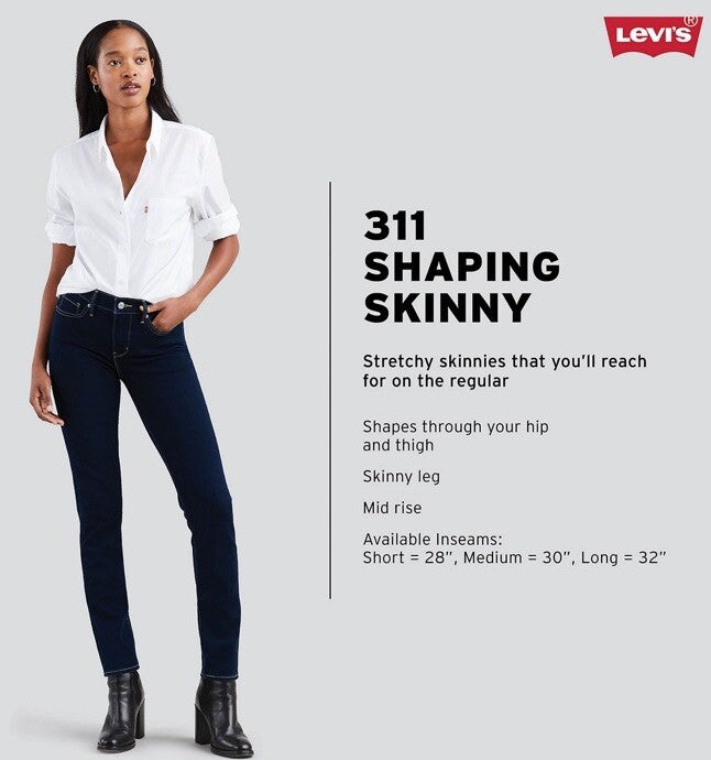 Levi's Women’s 311 Shaping Skinny Jeans-Slate Oahu Morning-Size 10 Short(30x28)