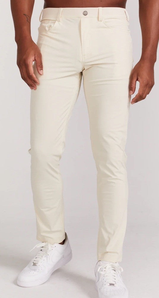 $140 Redvanly Men’s Kent Golf Pants -Macadamia - XLarge- 32”Inseam- New Tags
