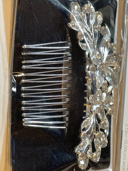 Combo Lot 3 PCs Studio His & Hers WEDDING Set: Hair Comb - Headpiece- Bracelet