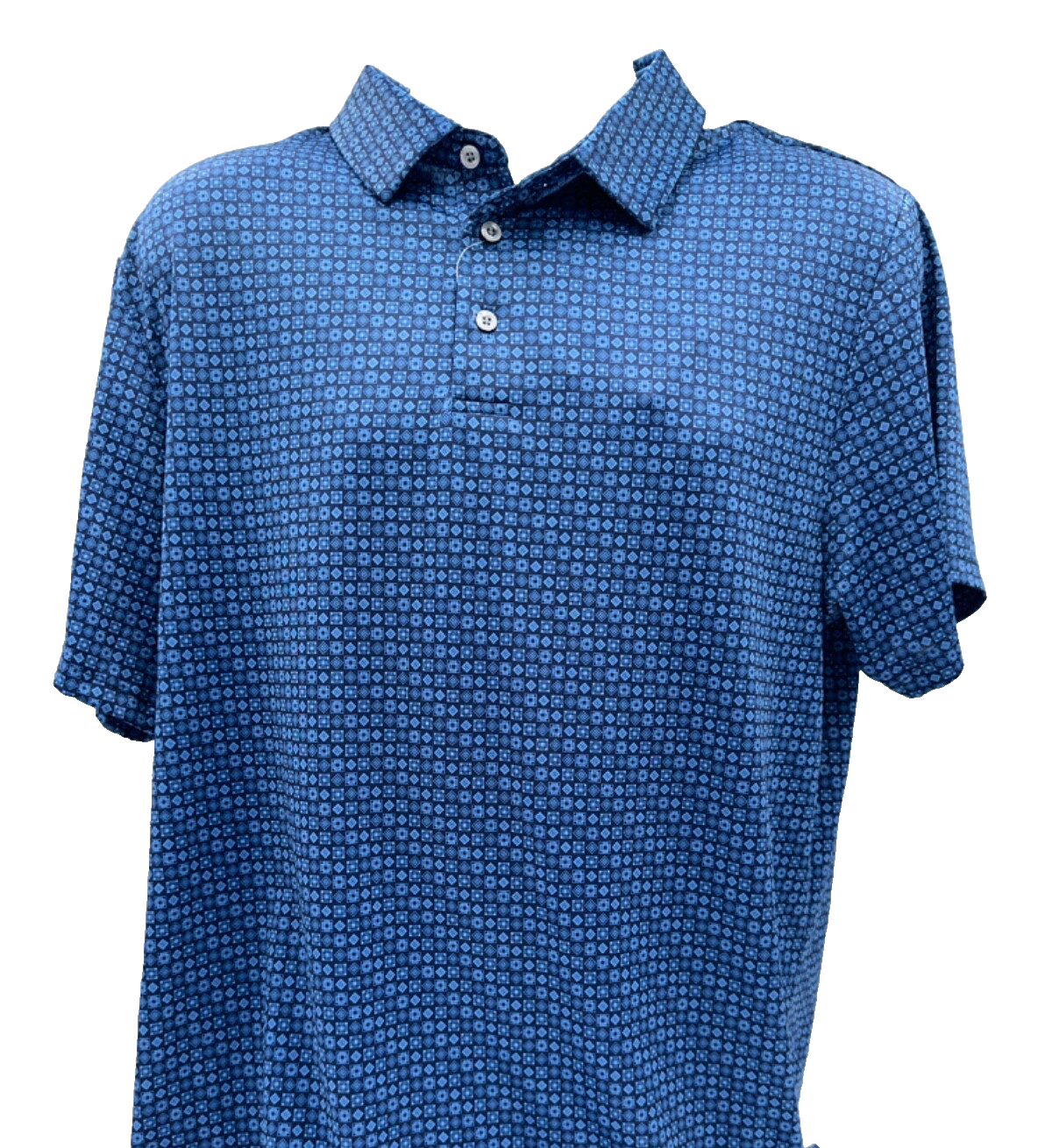 $68 PGA Tour Men's Golf Polo - PVKSF0J0OF - Peacoat Blue - Large - New With Tag