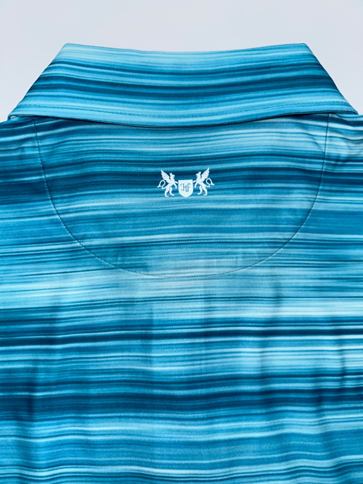 $94 Hickey Freeman Men's Golf Polo Short Sleeve Shirt - Aqua - Medium - New