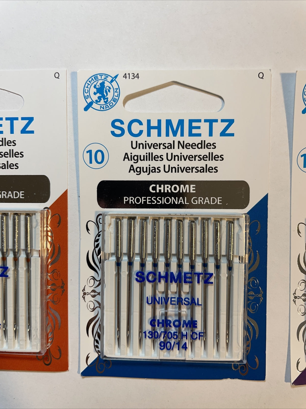 (4) Euro-Notions Schmetz Chrome Universal Machine Needles-Size Combo