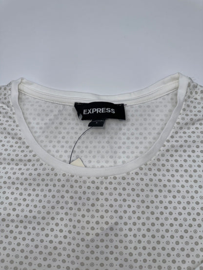 $40 Express Men’s T Shirt - 24770652- Egg Shell White- Small - New With Tag