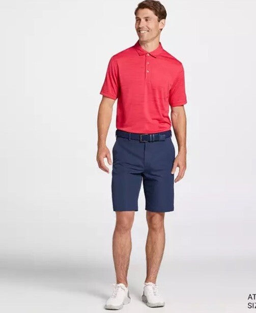 Walter Hagen Men's Performance 11 Conversational Golf Polo -Raspberry- Small-New
