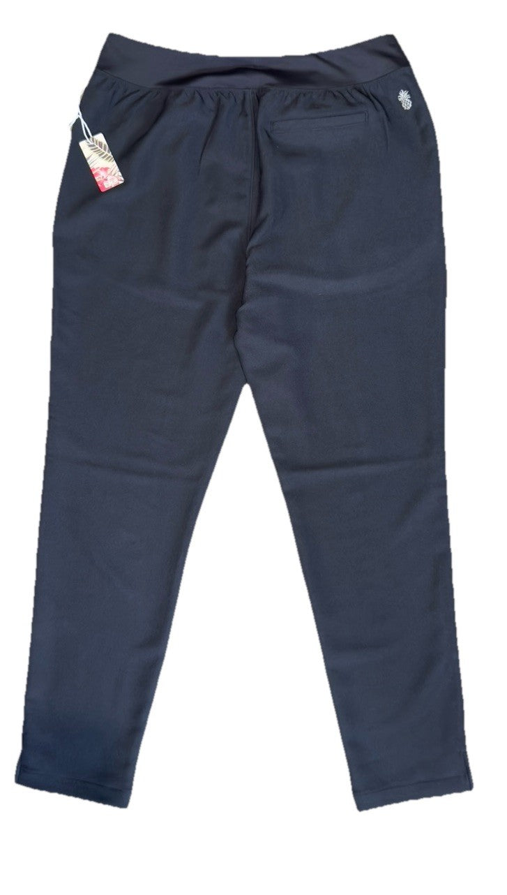 $109 Tommy Bahama Women’s Active Knit Stretch Pull On Pants-Black- Large