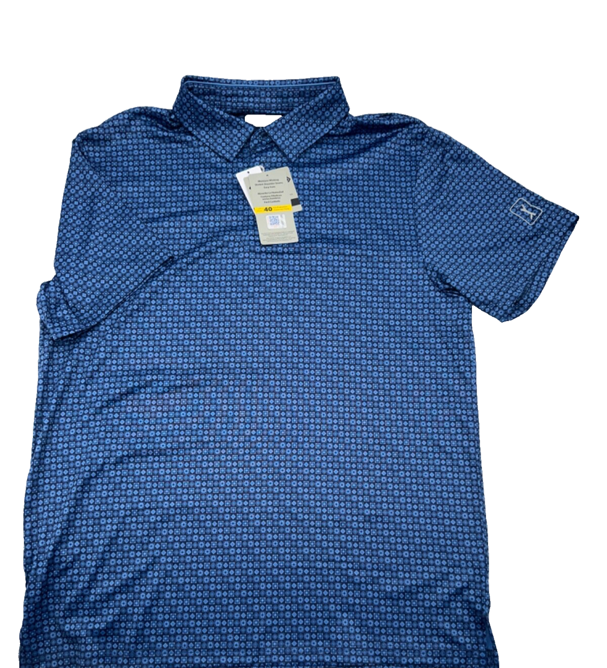 $68 PGA Tour Men's Golf Polo - PVKSF0J0OF - Peacoat Blue - Large - New With Tag