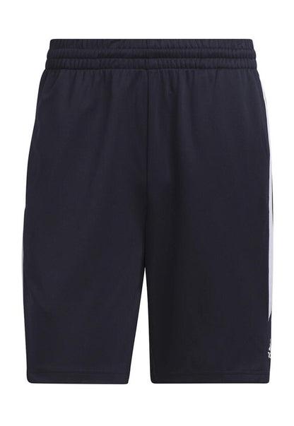 Adidas Men’s Legend 3 Stripes 9” Basketball Shorts IC2455-Blue / White-Small-New