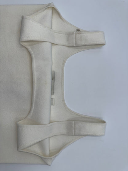 $395 Vince Women’s Square Neck Rib Tank Top- Off White-XSmall- New Slight Defect
