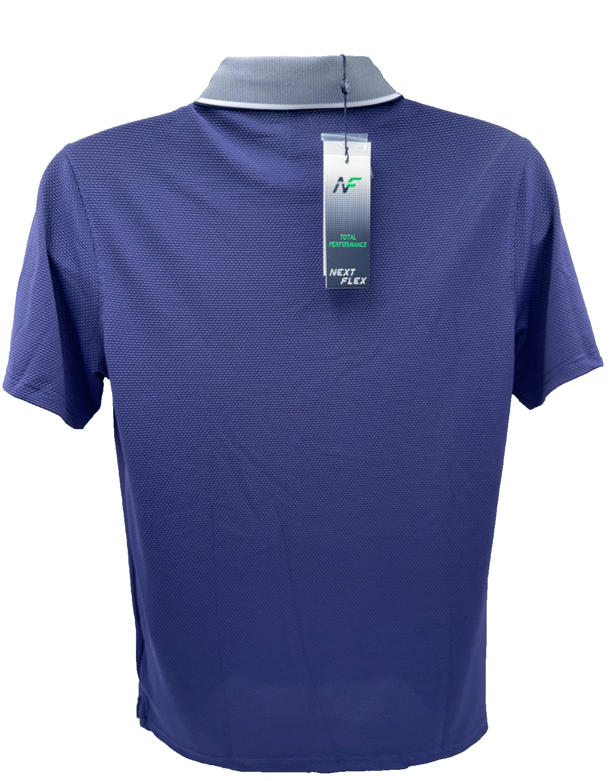 Next Flex Victory Men’s Textured Solid Golf Polo Shirt - Apollo - Small-New