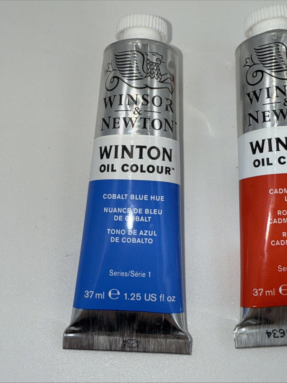 Combo Of 3 Winsor and Newton Winton Oil Colour 1.25 oz. Cadmium 1 Red,2 Blue