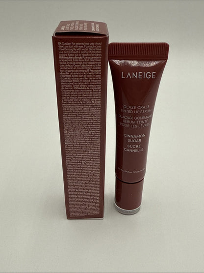 LANEIGE Glaze Craze Tinted Lip Serum CINNAMON SUGAR 0.42 oz / 12 g NIB