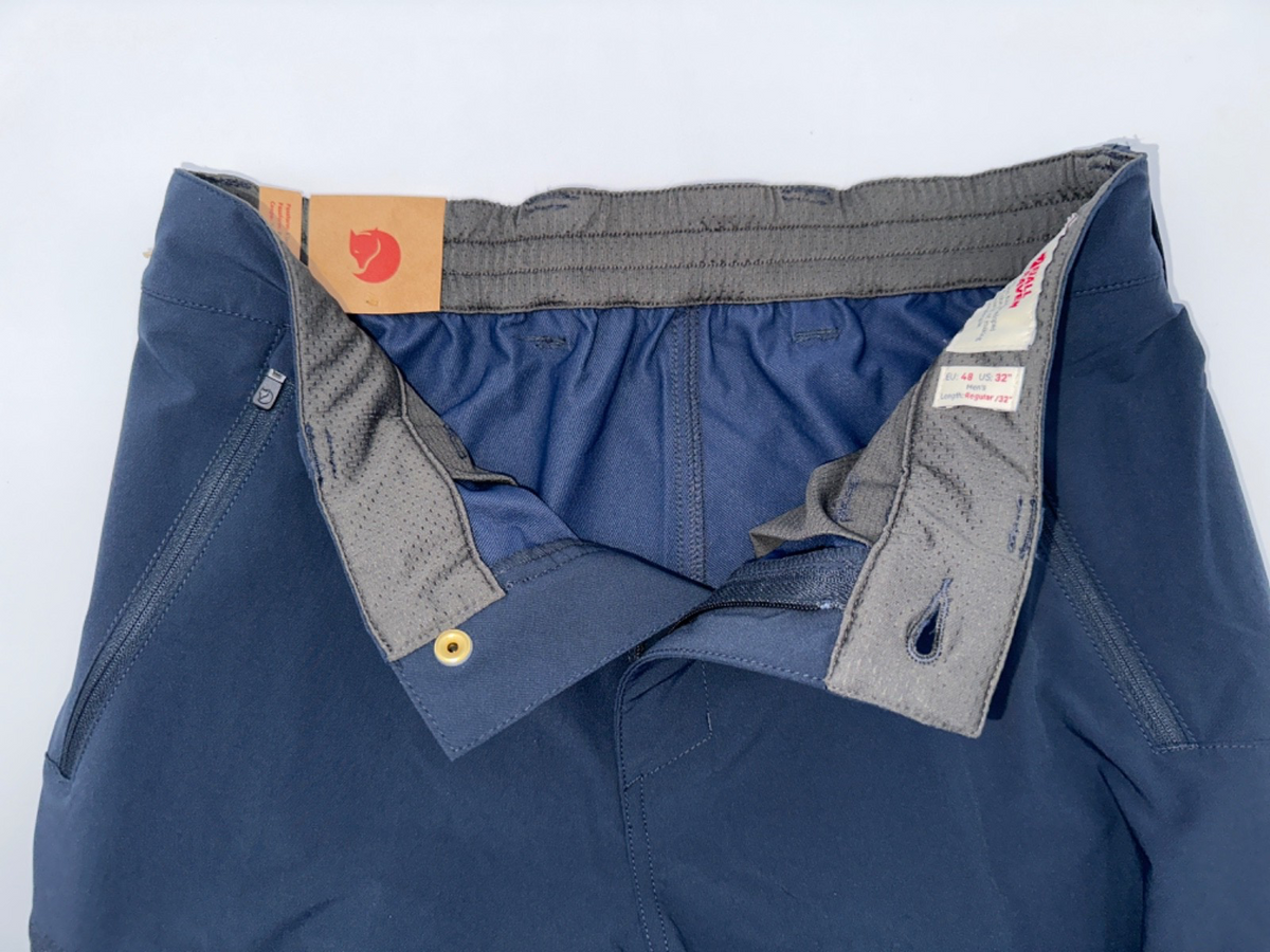 $175 Fjall Raven Men’s Abisko Trail Stretch Trousers - Dark Navy -32W x 32L-New