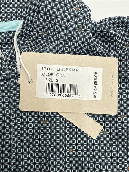$95 PETER MILLAR Women’s Shirley Sleeveless Zip Polo-Graphite -SIZE: Small-New