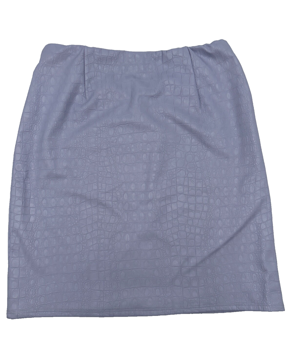 $86 N Naked Wardrobe Women’s Faux Crocodile Skin Mini Skirt- Lavender- Small