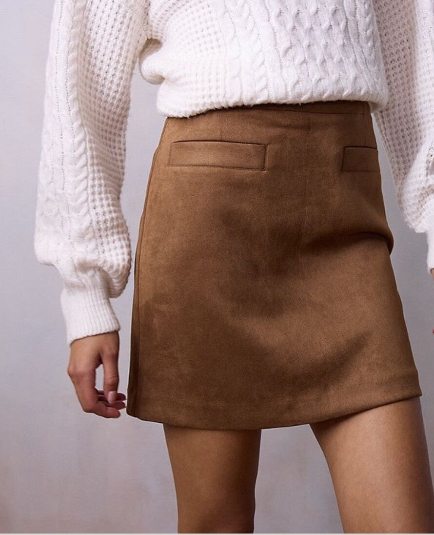 $44 Lauren Conrad Women’s-Mini Skirt- Camel Brown- Size XSmall-New Tag